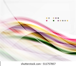 Vector abstract background wave template