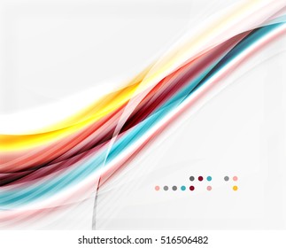 Vector abstract background wave template