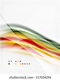 Plantilla de onda de fondo abstracta del vector