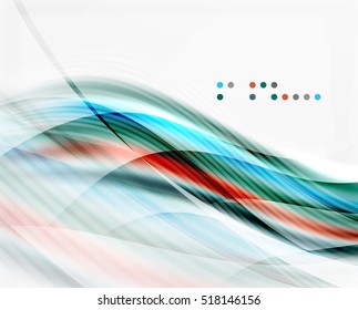 Vector abstract background wave template