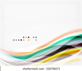 Vector abstract background wave template