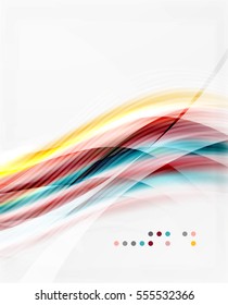 Vector abstract background wave template