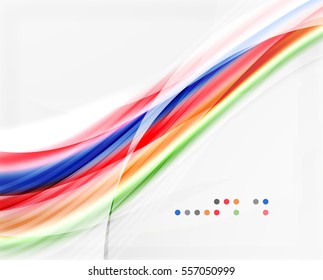 Vector abstract background wave template
