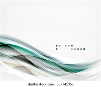 Vector abstract background wave template