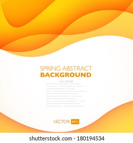 Vector abstract background with waves. Presentation template.