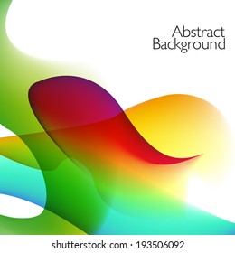 Vector abstract background with waves. Presentation template.