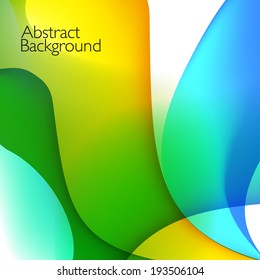 Vector abstract background with waves. Presentation template.