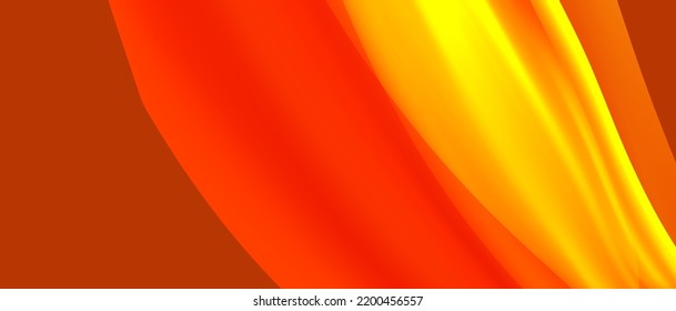 Fondo abstracto vectorial con ondas. Plantilla de presentación de rojo, amarillo.