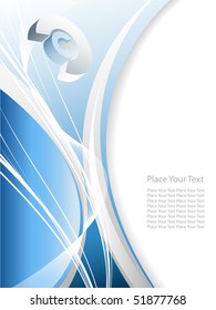 vector abstract background with wavy lines and copy space