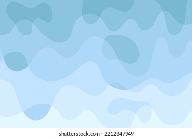 Vector abstract background. Wavy shapes colored in overlap style.
