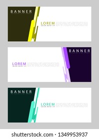 vector abstract background web banner design templates header 