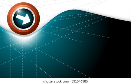 Vector abstract background with white arrow