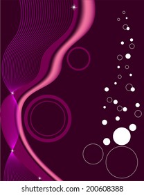 vector abstract  background with white circles