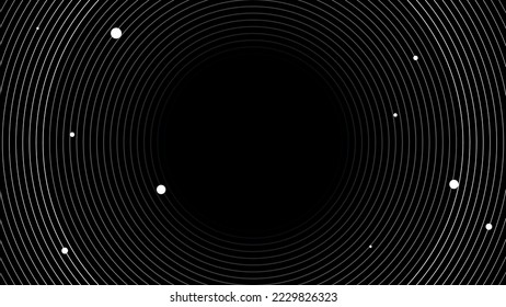 Vector abstract background with white circles