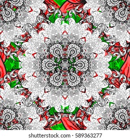 Vector abstract background with white repeating elements on a background. Seamless oriental classic white pattern.