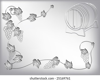 vector - abstract background with wine