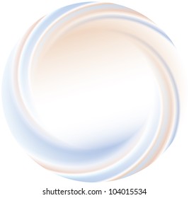 Vector abstract background. Wrapped spiral disk with blurred stripes