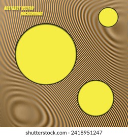 Vector Abstract background and Yellow circles. Template brochure design