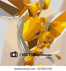 VECTOR ABSTRACT BACKGROUND, yellow and grey colors