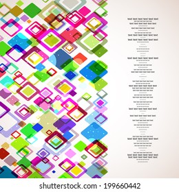 vector abstract background for your business or technology or other presentation. Template for your design