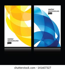 Vector abstract background.Business card set.EPS10