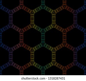Vector abstract background.Decorative wallpaper design in shape.Design for decor, prints, textile, furniture, cloth, digital. Stylish geometric background