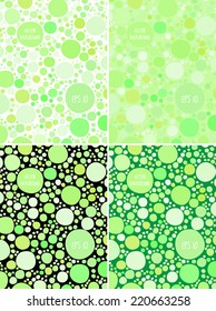 Vector abstract backgrounds collection with irregular circles