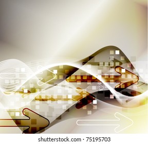 Vector Abstract Backgrounds in techno style