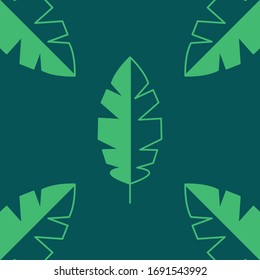 vector of abstract bannana leaf seamles pattern