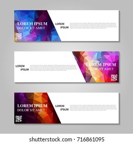 Vector abstract banner