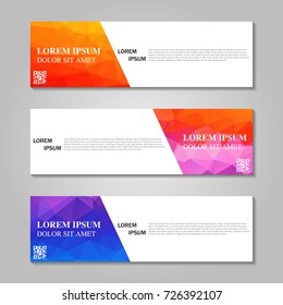 Vector abstract banner