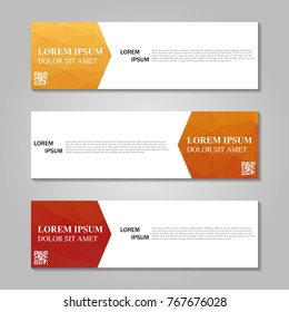 Vector abstract banner