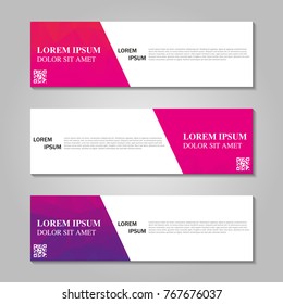 Vector abstract banner