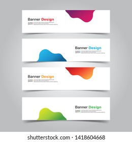 vector abstract banner background template