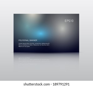 Vector abstract banner with  blur/blurred bokeh effect unfocused style background for print design