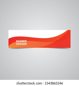 Vector abstract banner design. Elegant Color