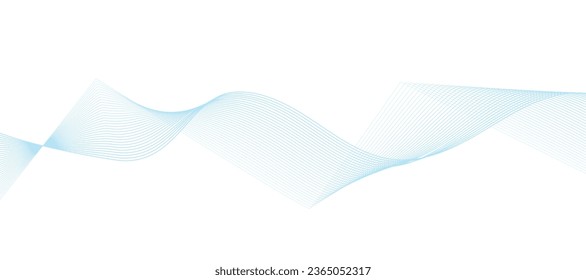 Vector abstract banner design. Fluid vector shaped background. Classic banner template pattern for social media and web sites. Blue wavy lines. Wave banner.