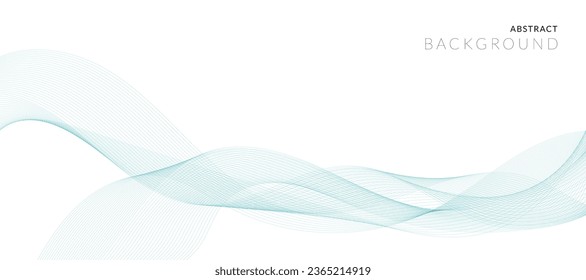 Vector abstract banner design. Fluid vector shaped background. Classic banner template pattern for social media and web sites. Blue wavy lines. Wave banner.