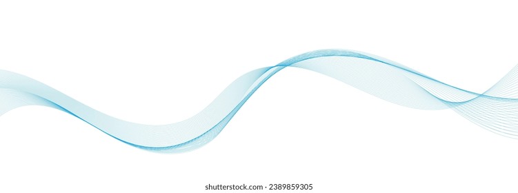 Vector abstract banner design. Fluid vector shaped background. Classic banner template pattern for social media and web sites. Blue wavy lines. Wave banner.