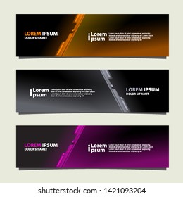 Vector abstract banner design geometric Modern. Web template. can used for landing page, Footer, Header, layout, letterhed