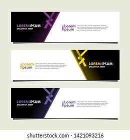 Vector abstract banner design geometric Modern. Web template. can used for landing page, Footer, Header, layout, letterhed