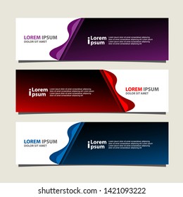 Vector abstract banner design geometric Modern. Web template. can used for landing page, Footer, Header, layout, letterhed