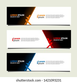 Vector abstract banner design geometric Modern. Web template. can used for landing page, Footer, Header, layout, letterhed