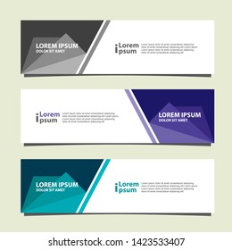 Vector abstract banner design geometric Modern. Web template. can used for landing page, Footer, Header, layout, letterhed