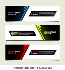 Vector abstract banner design geometric Modern. Web template. can used for landing page, Footer, Header, layout, letterhed