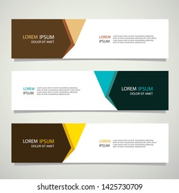 Vector abstract banner design geometric Modern. Web template. can used for landing page, Footer, Header, layout, letterhed
