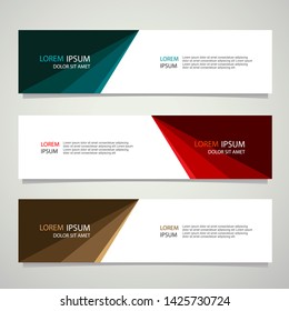 Vector abstract banner design geometric Modern. Web template. can used for landing page, Footer, Header, layout, letterhed