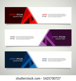 Vector abstract banner design geometric Modern. Web template. can used for landing page, Footer, Header, layout, letterhed