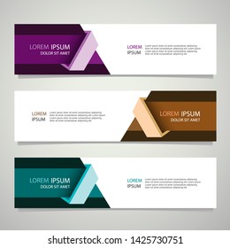 Vector abstract banner design geometric Modern. Web template. can used for landing page, Footer, Header, layout, letterhed