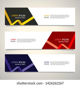 Vector abstract banner design geometric Modern. Web template. can used for landing page, Footer, Header, layout, letterhed